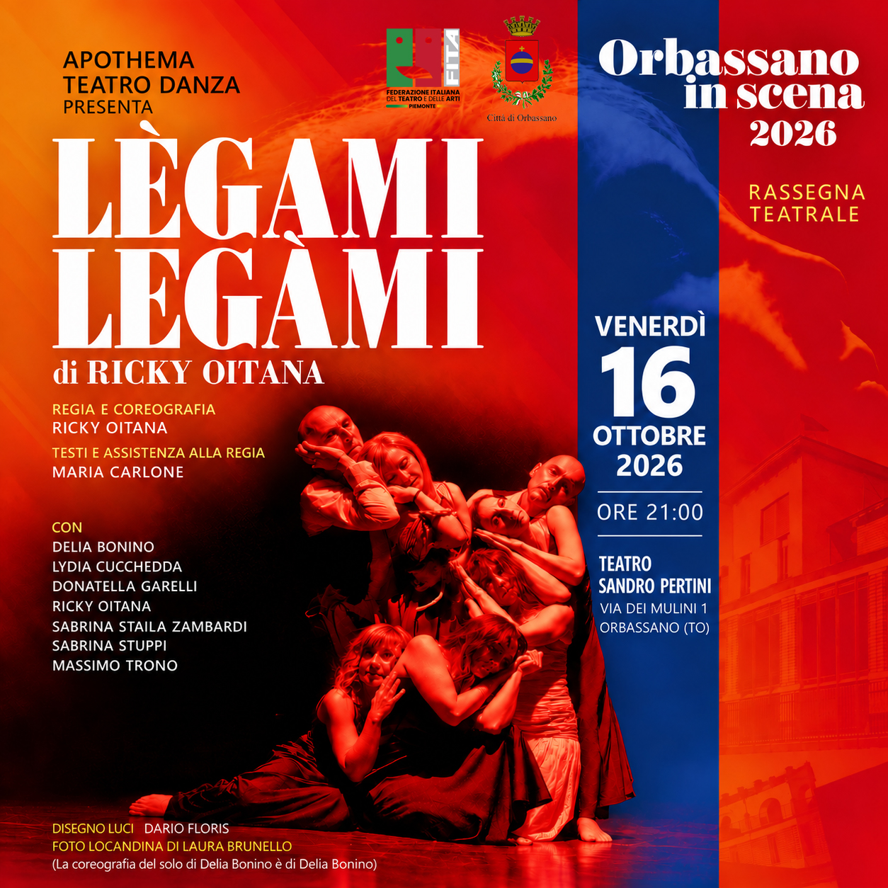 LÈGAMI, LEGÀMI - Apothema Teatro Danza. Orbassano in Scena